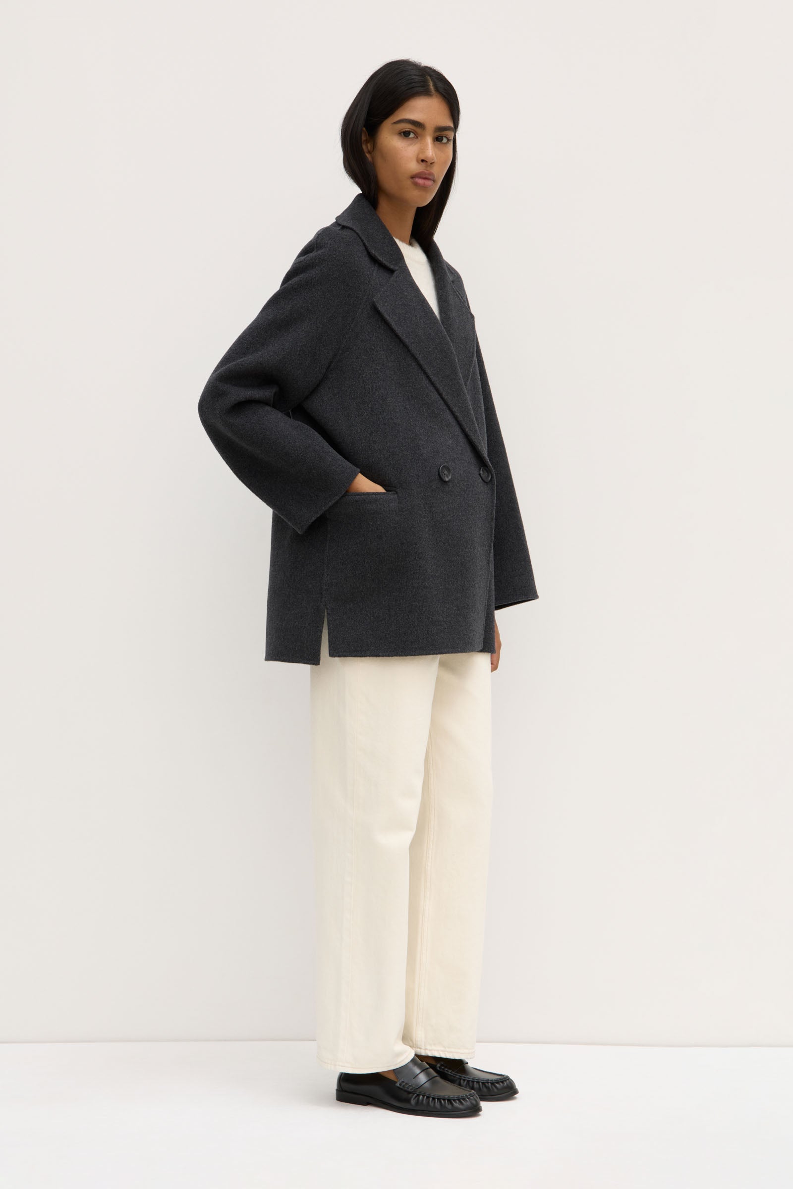 Katya Double Breasted Wool Coat