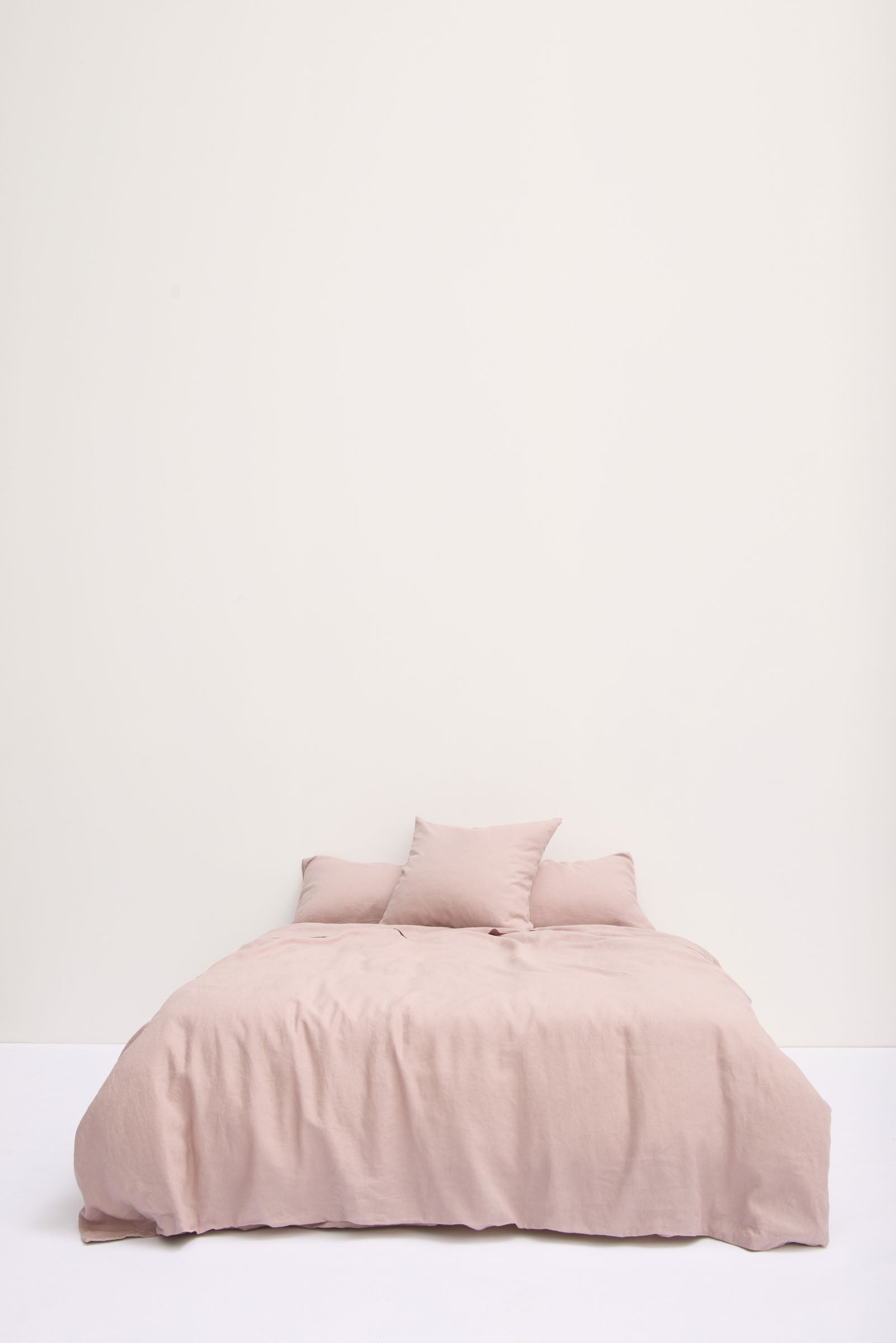 Linen Duvet Cover Rose