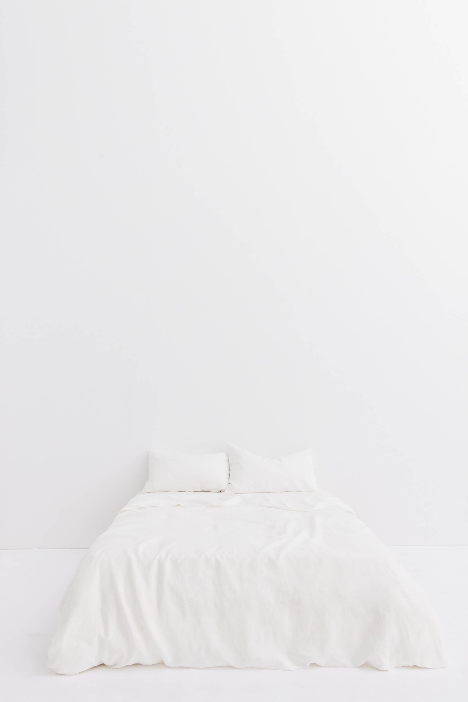 Linen Duvet Cover White