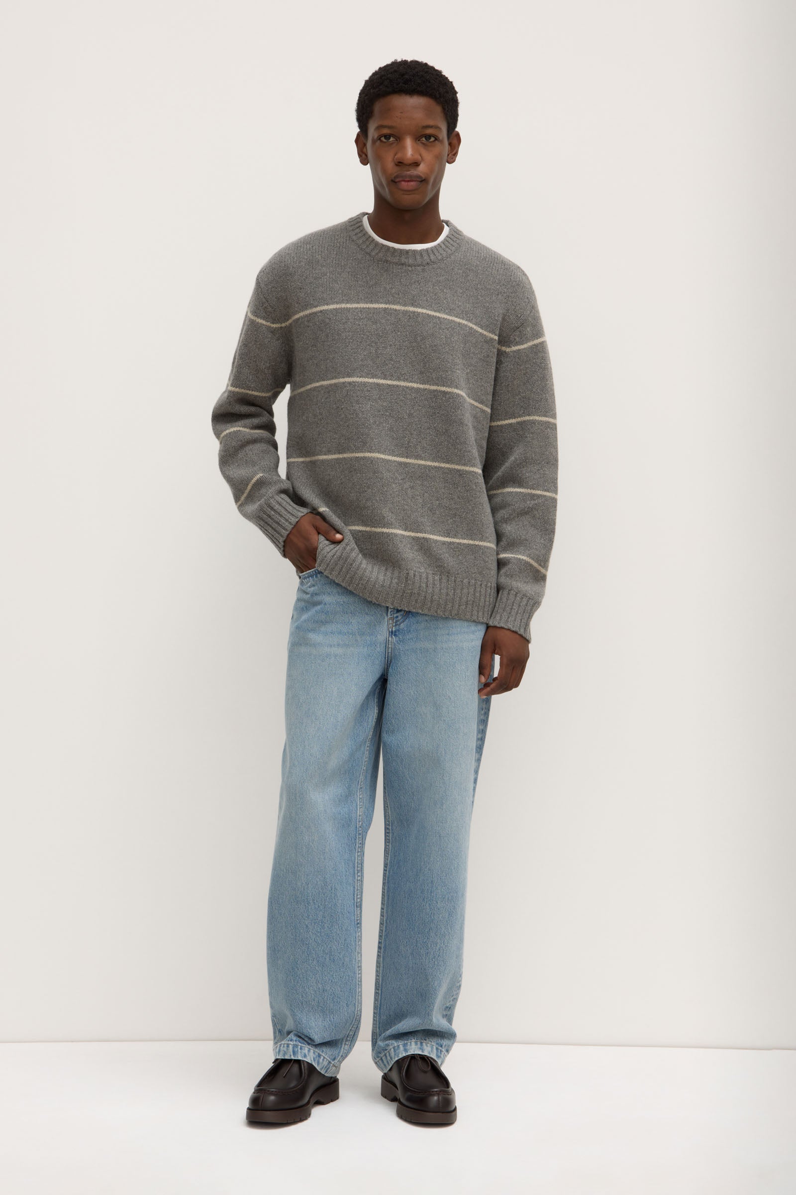 Luca Merino Stripe Knit