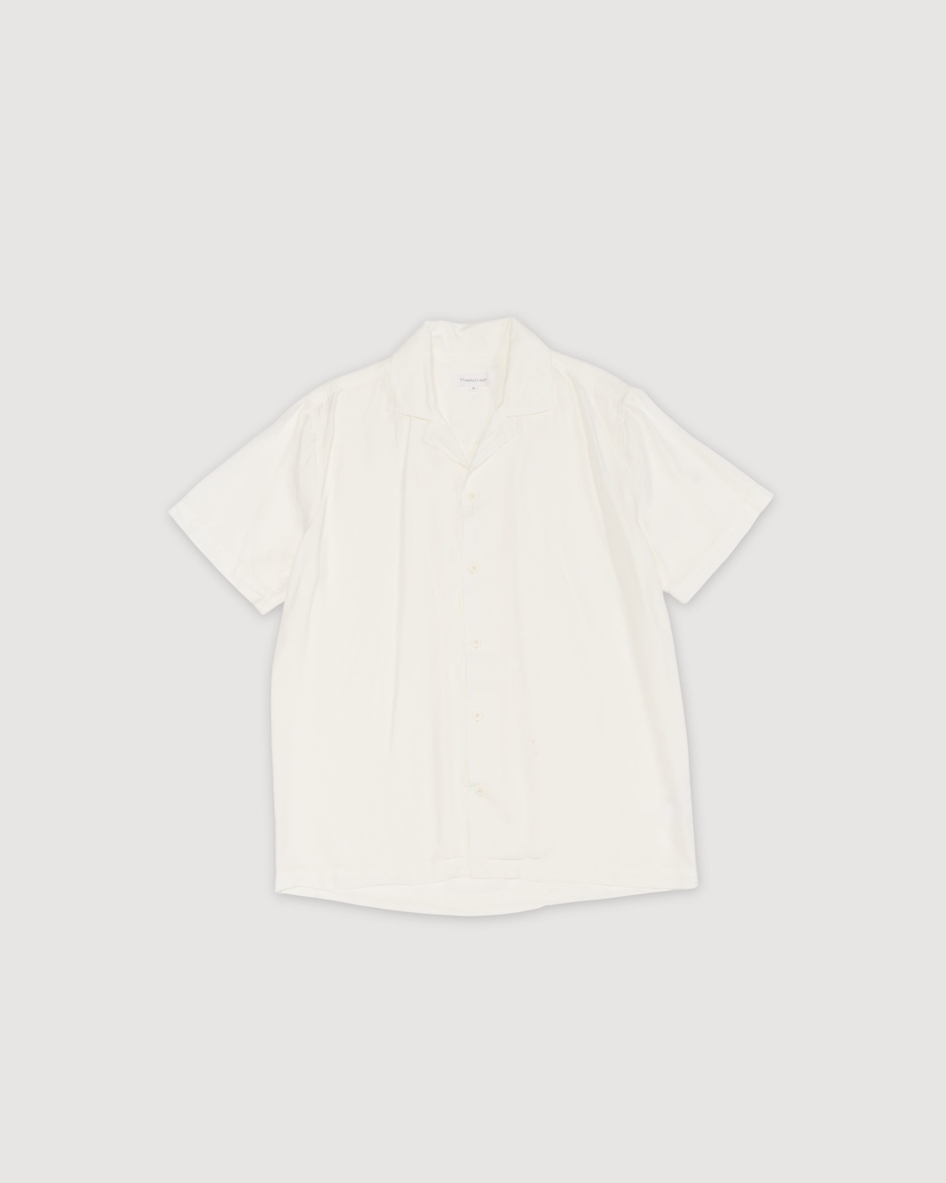 Re-Worn Mens Linen Blend Short Sleeve Shirt