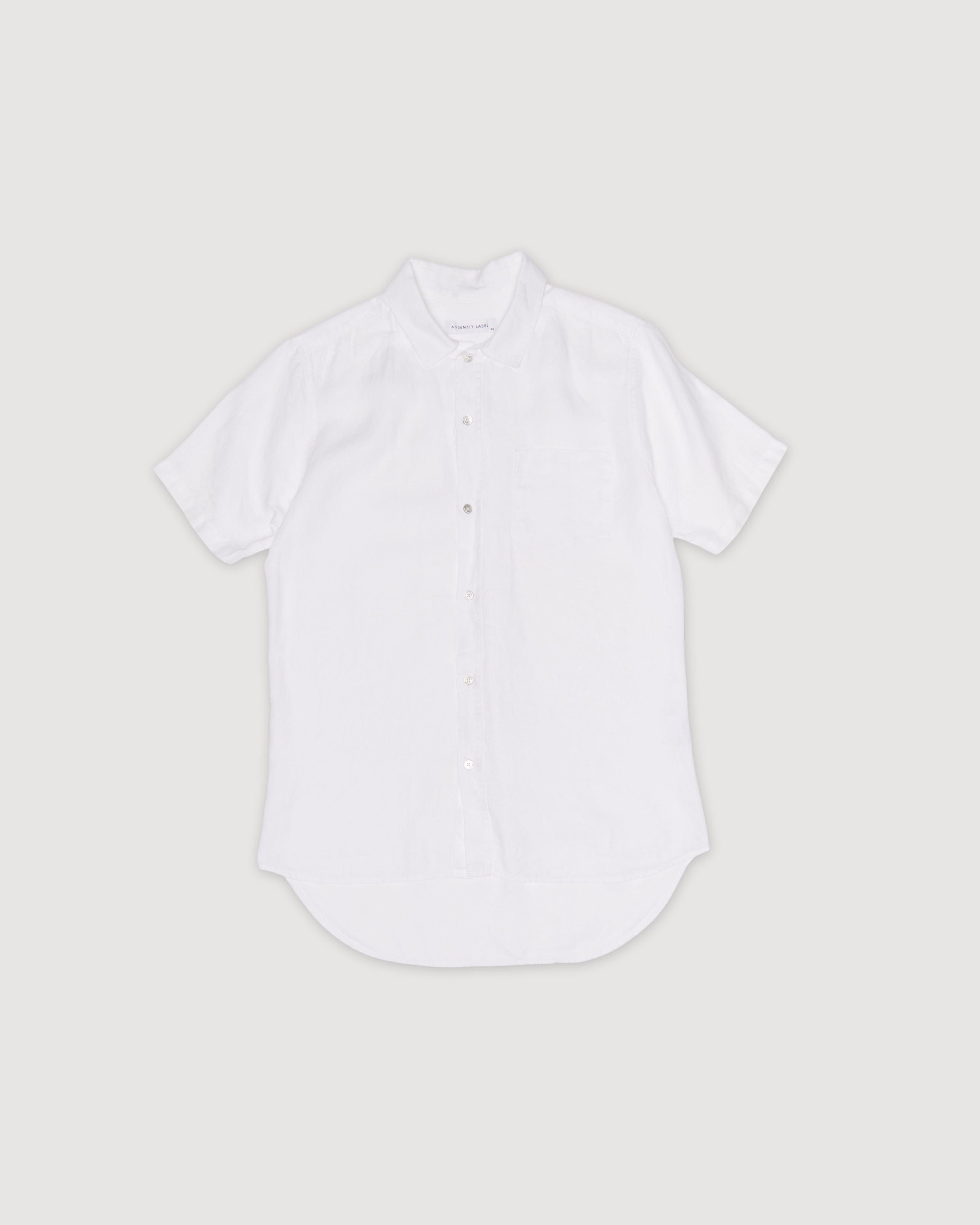 Re-Worn Mens Linen Short Sleeve Shirt