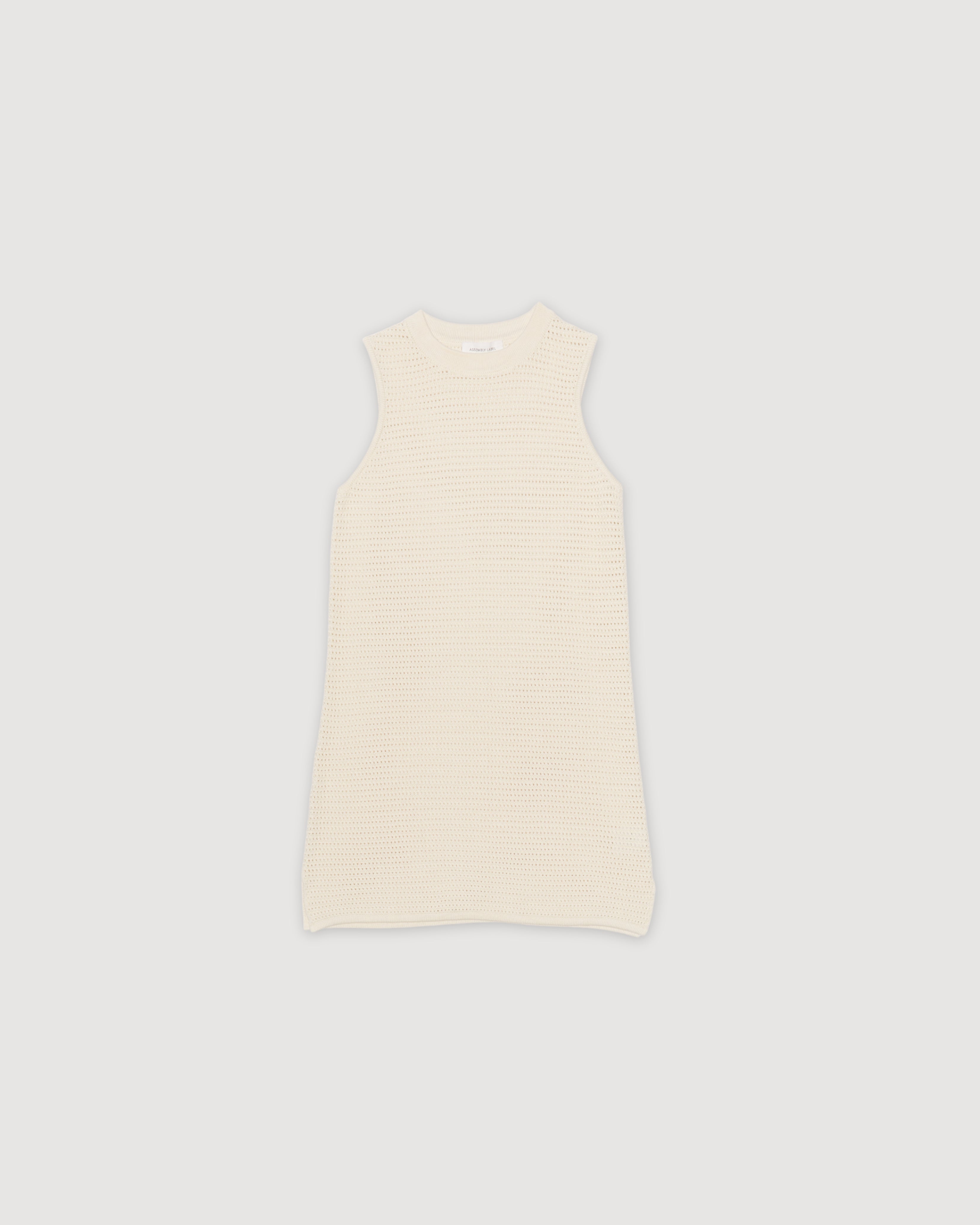 Re-Worn Womens Cotton Blend Textured Tank Dress