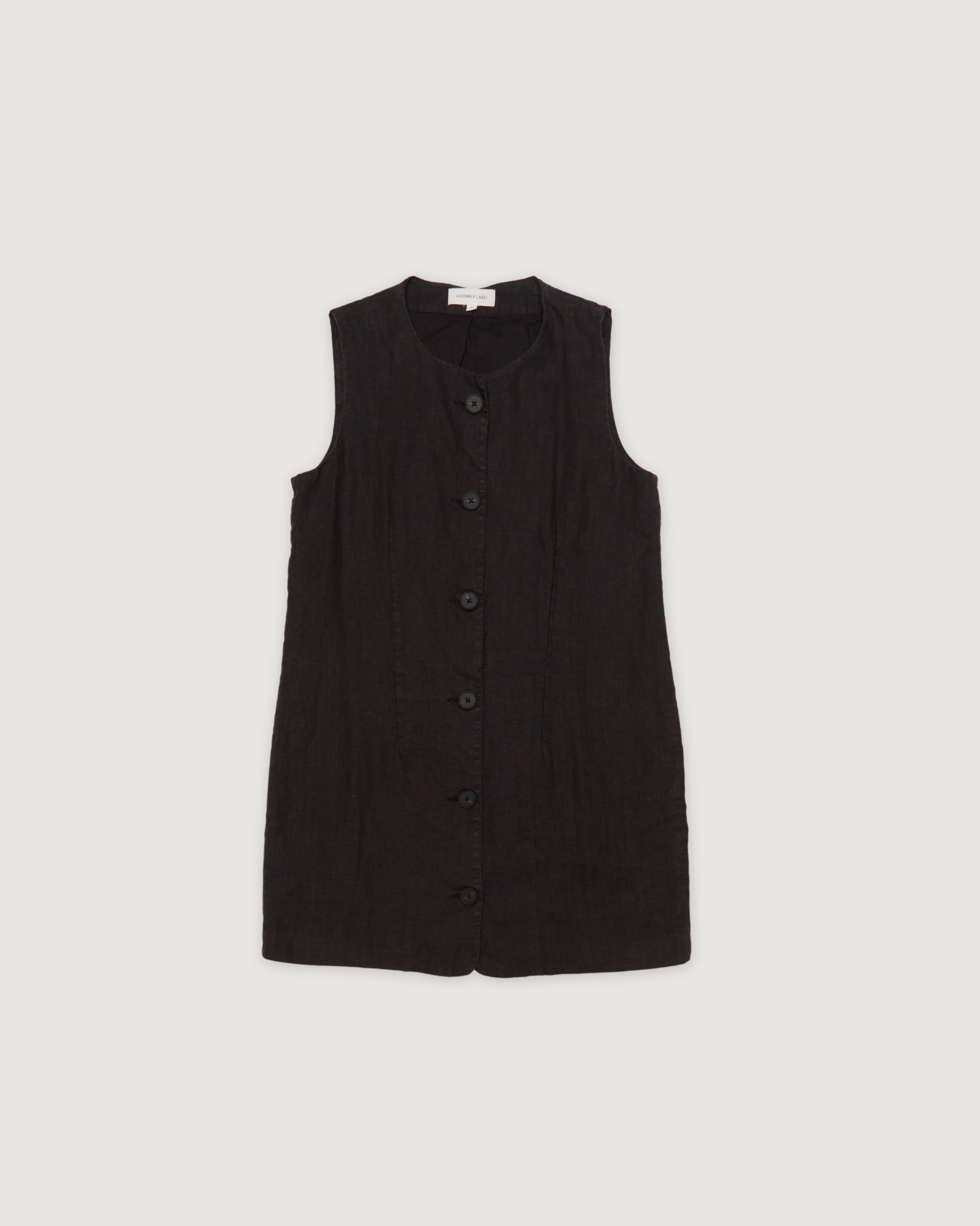 Re-Worn Womens Linen Dress