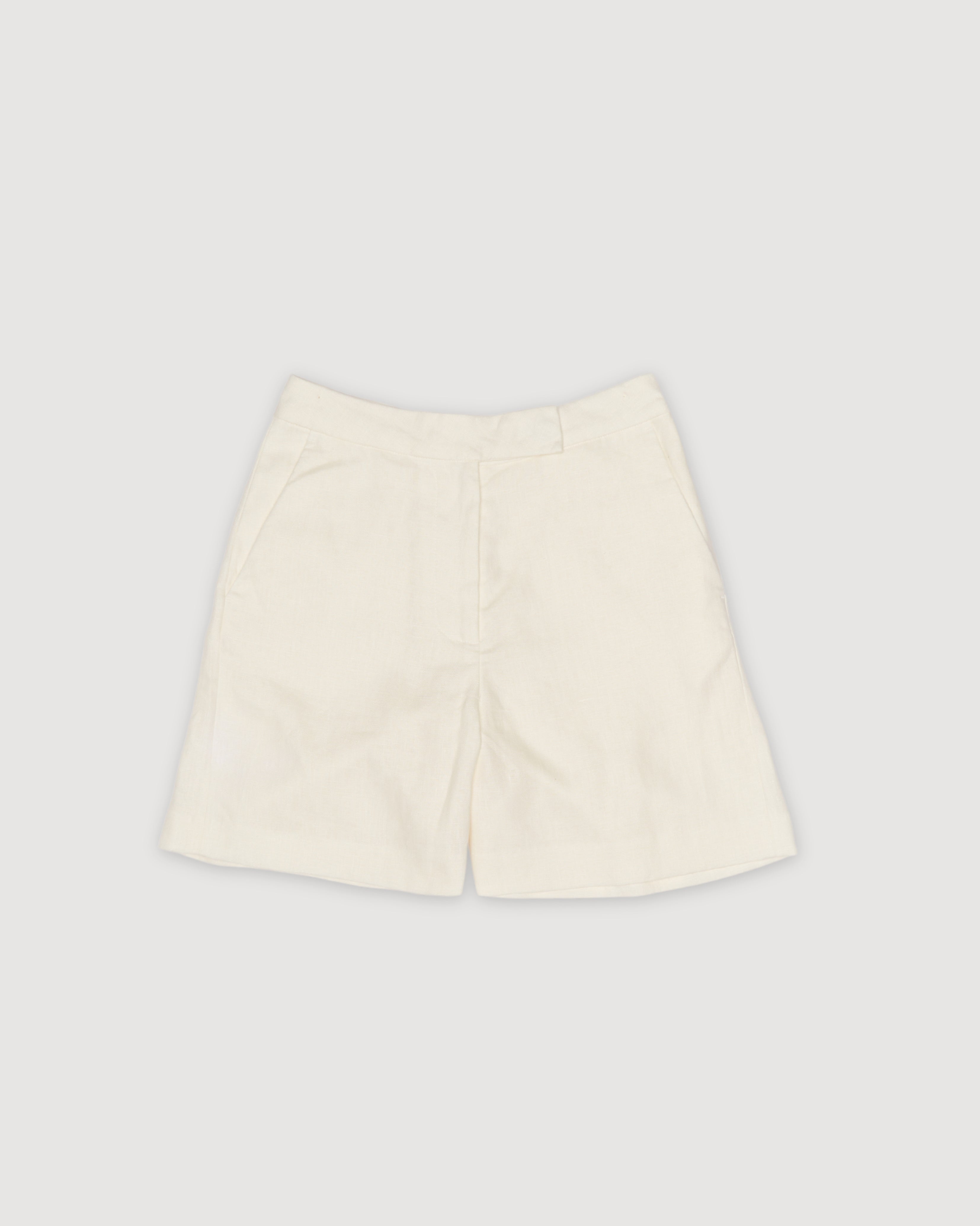 Re-Worn Womens Linen Relaxed Short