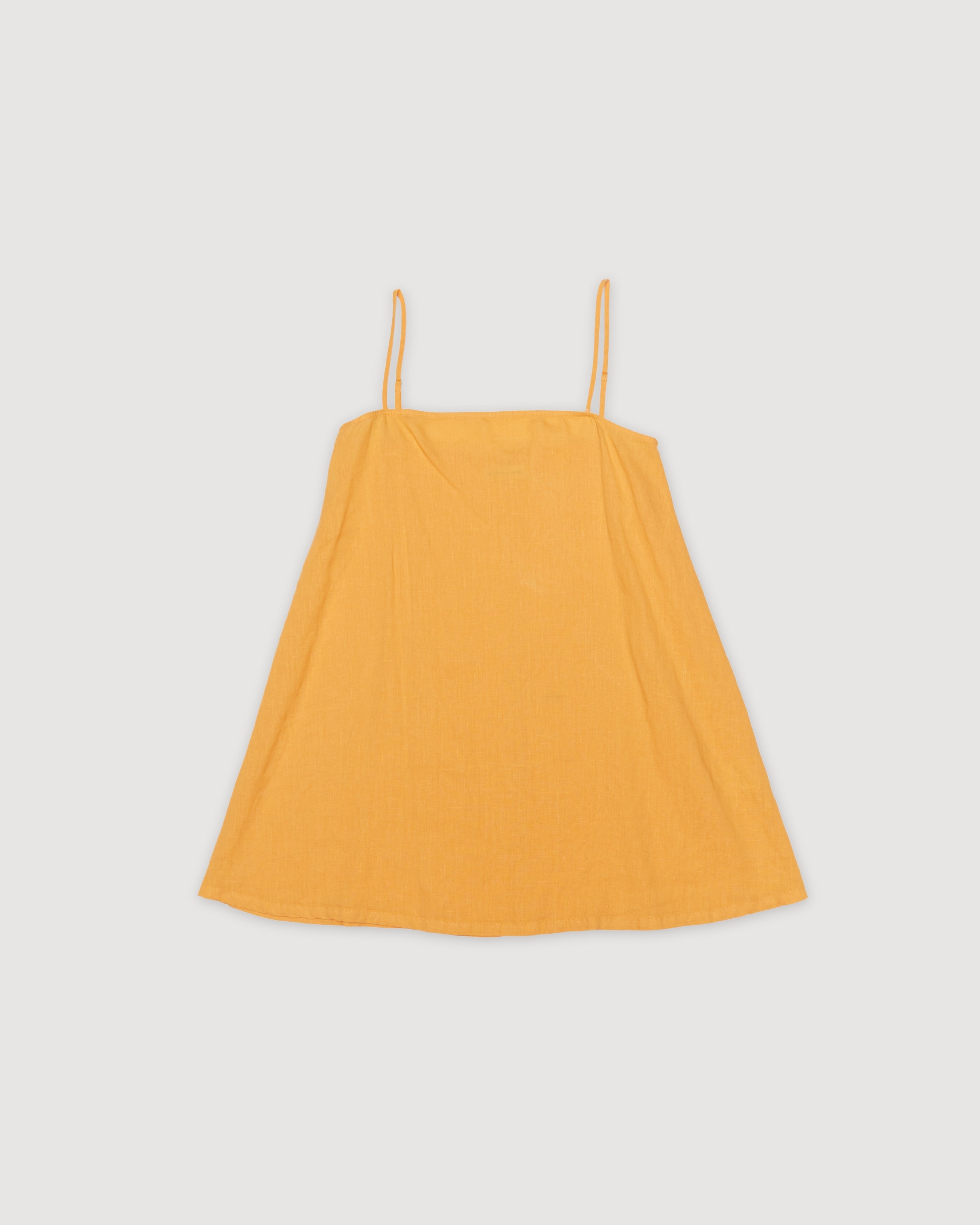 Re-Worn Womens Linen Slip Dress