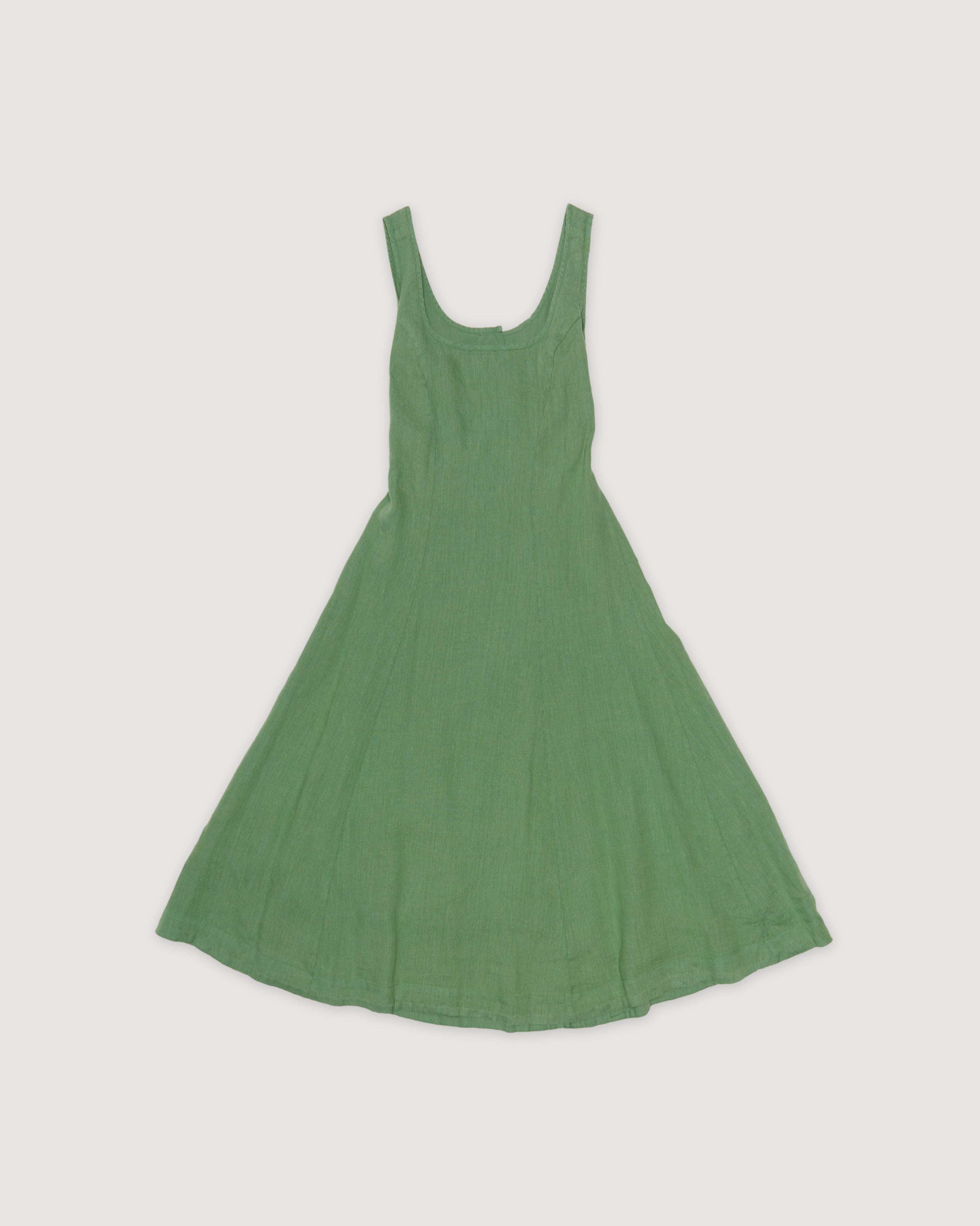 Re-Worn Womens Linen Textured Dress