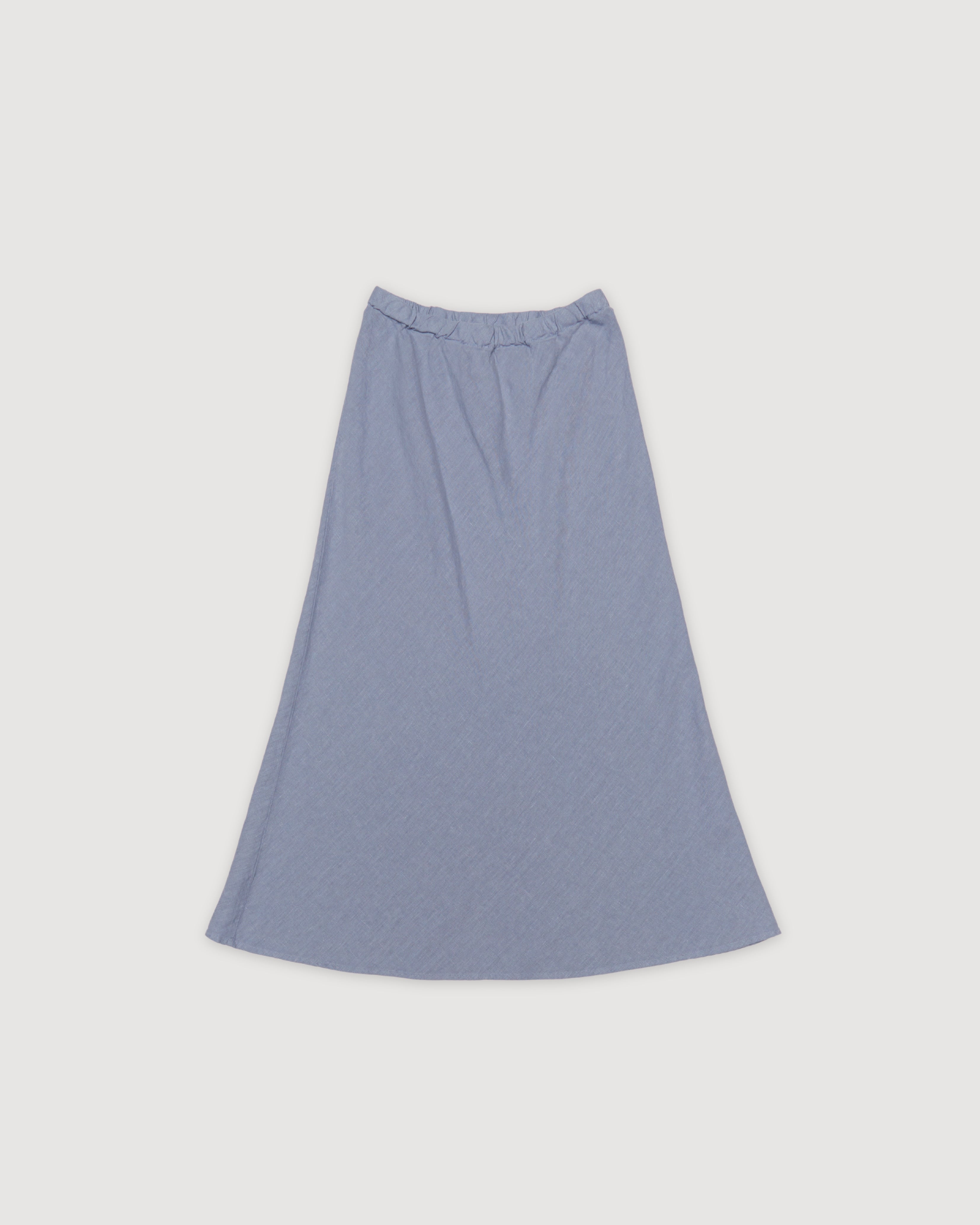 Re-Worn Womens Linen Textured Skirt