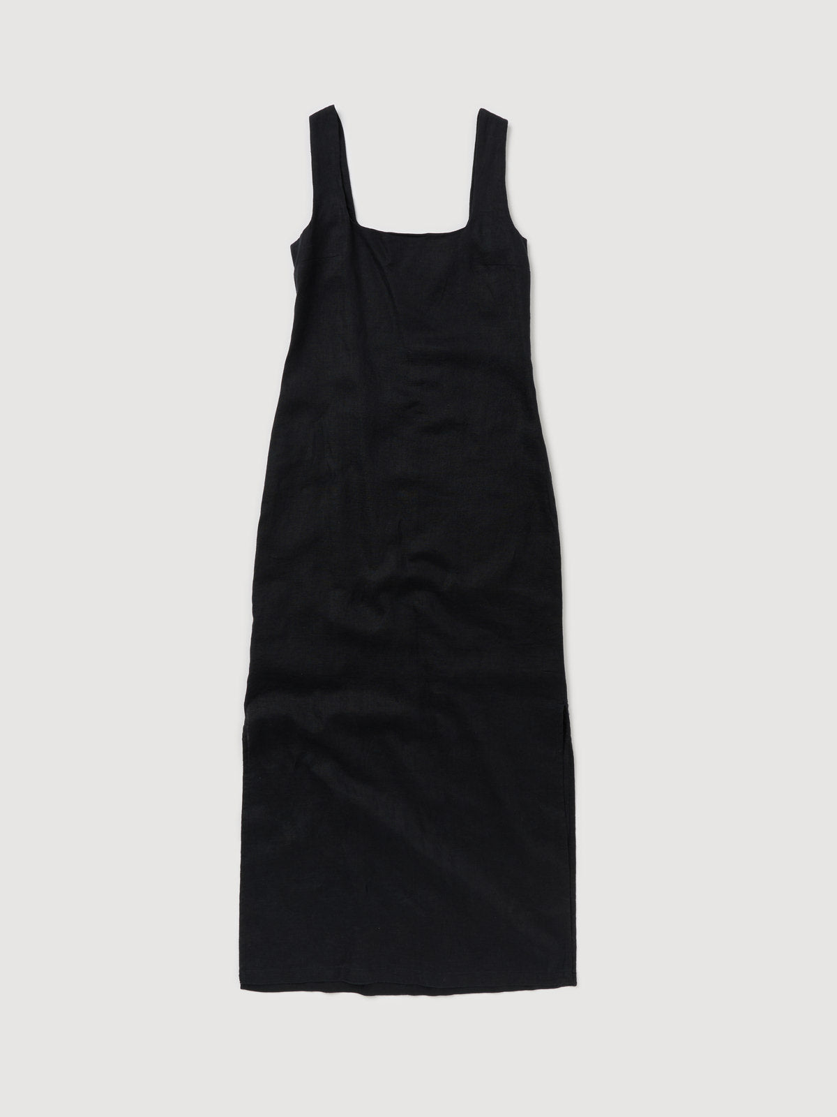 Re-Worn Womens Linen Textured Slip Dress
