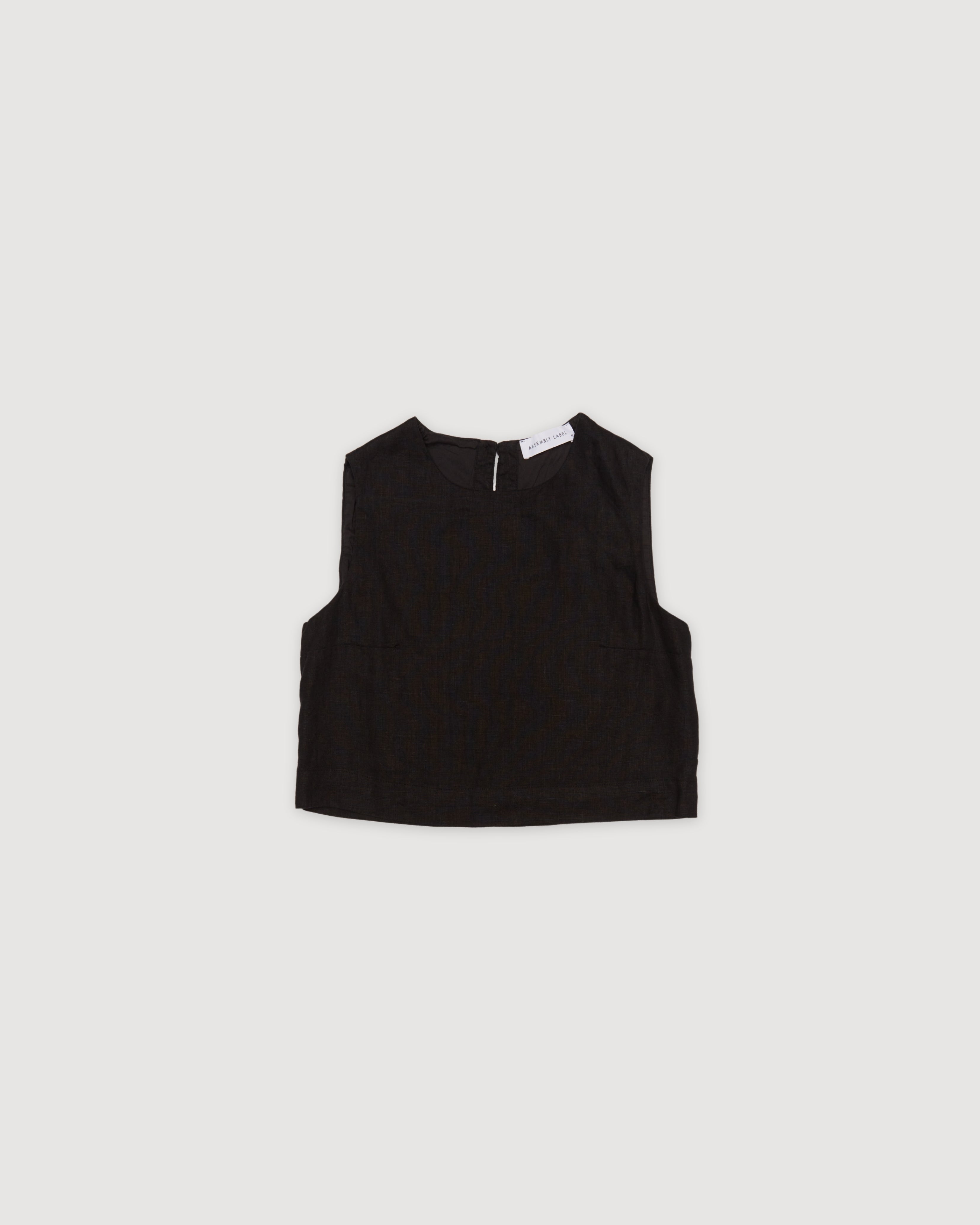 Re-Worn Womens Linen Textured Tank