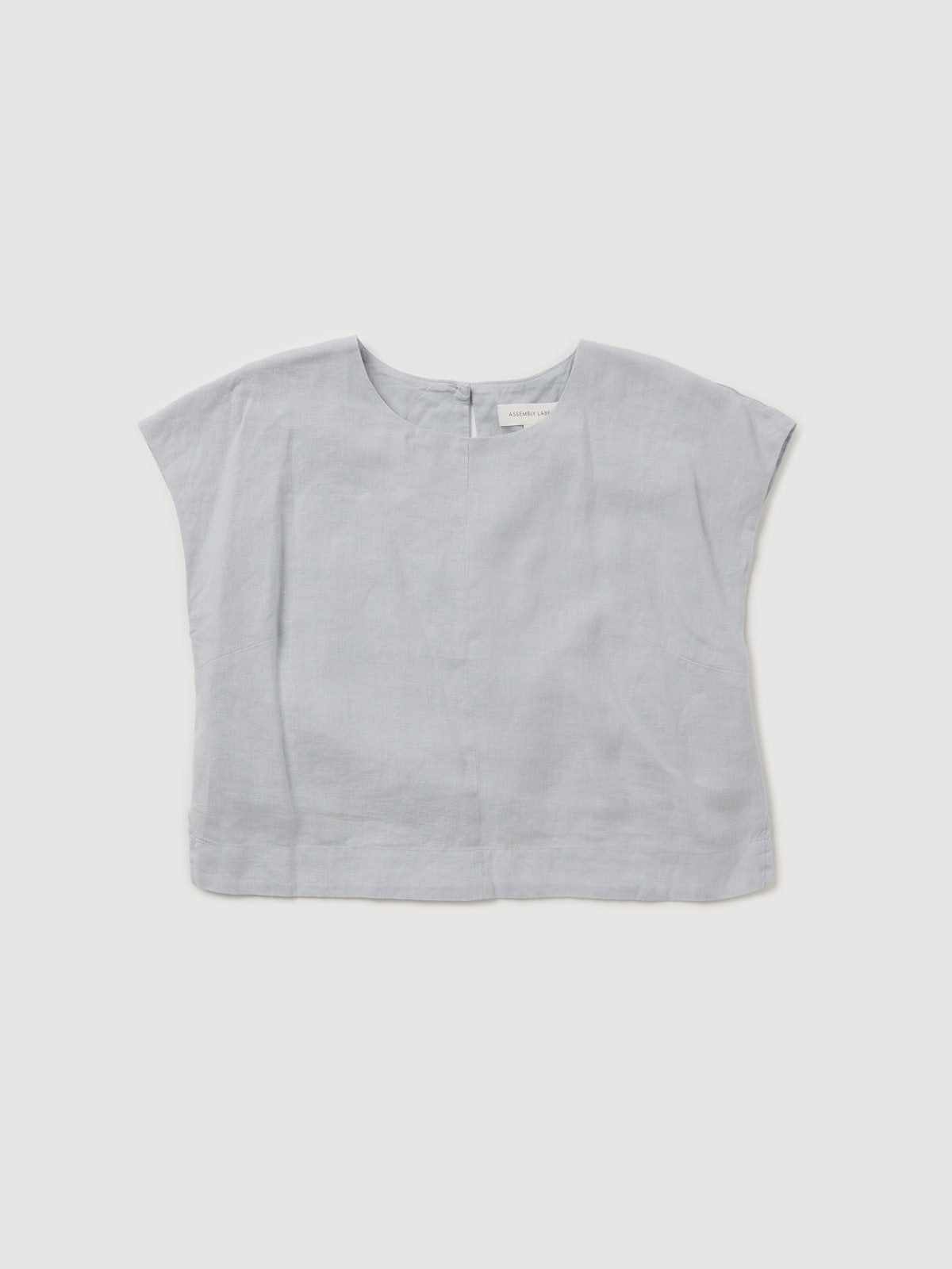 Re-Worn Womens Linen Textured Top