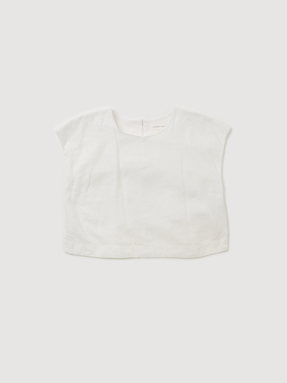 Re-Worn Womens Linen Textured Top