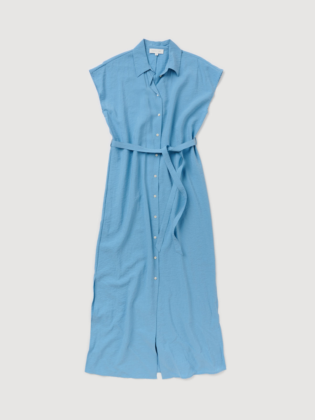 Re-Worn Womens Silk Blend Textured Shirt Dress
