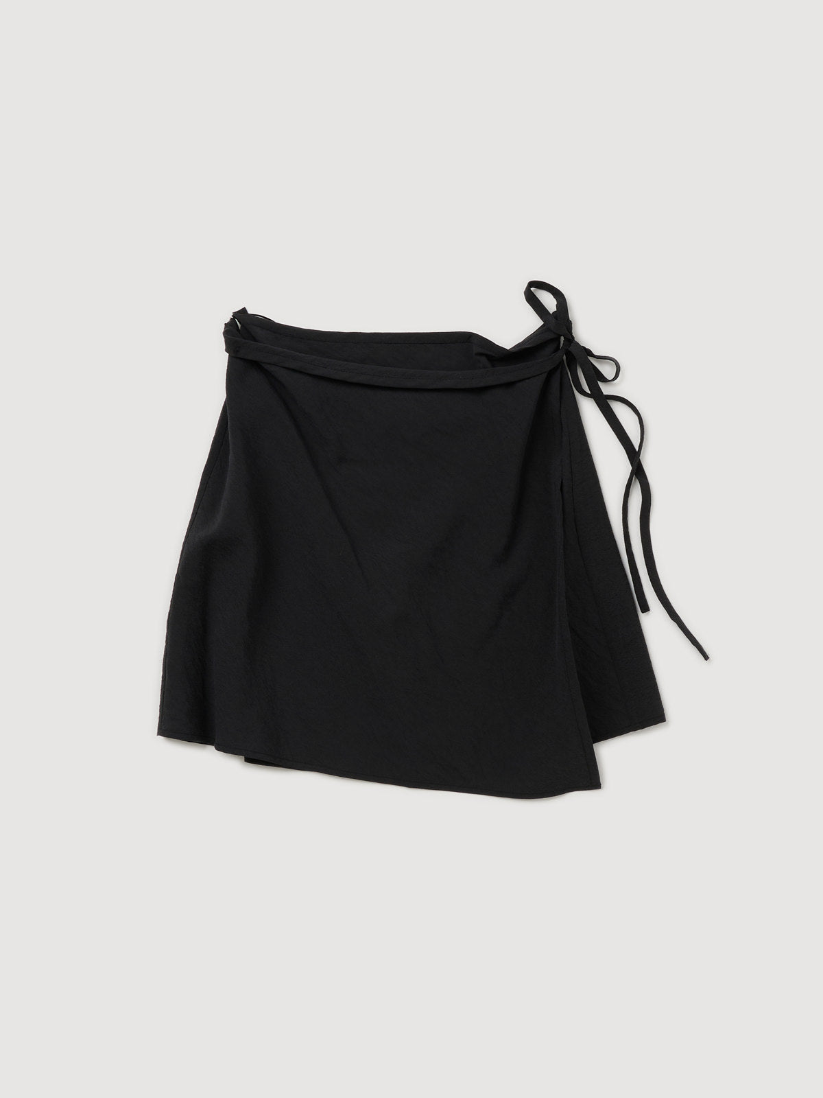 Re-Worn Womens Silk Blend Textured Wrap Skirt