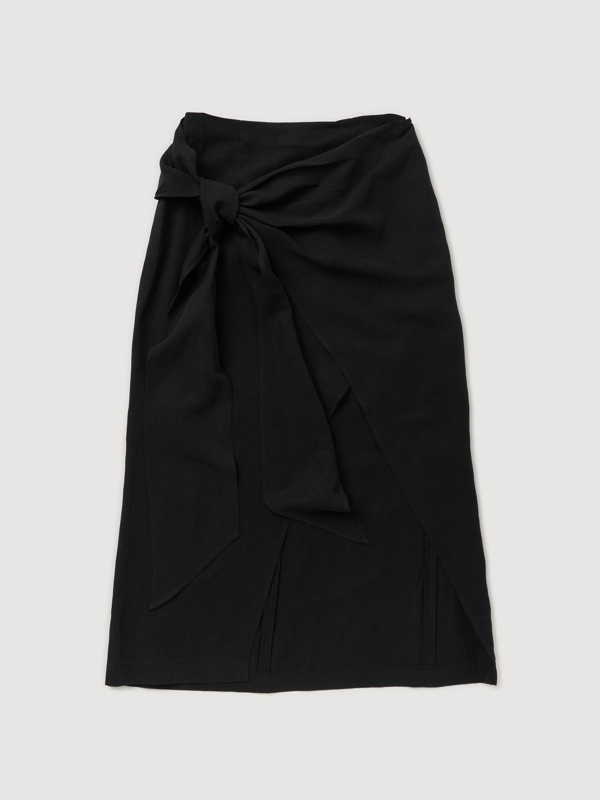 Re-Worn Womens Silk Blend Wrap Skirt