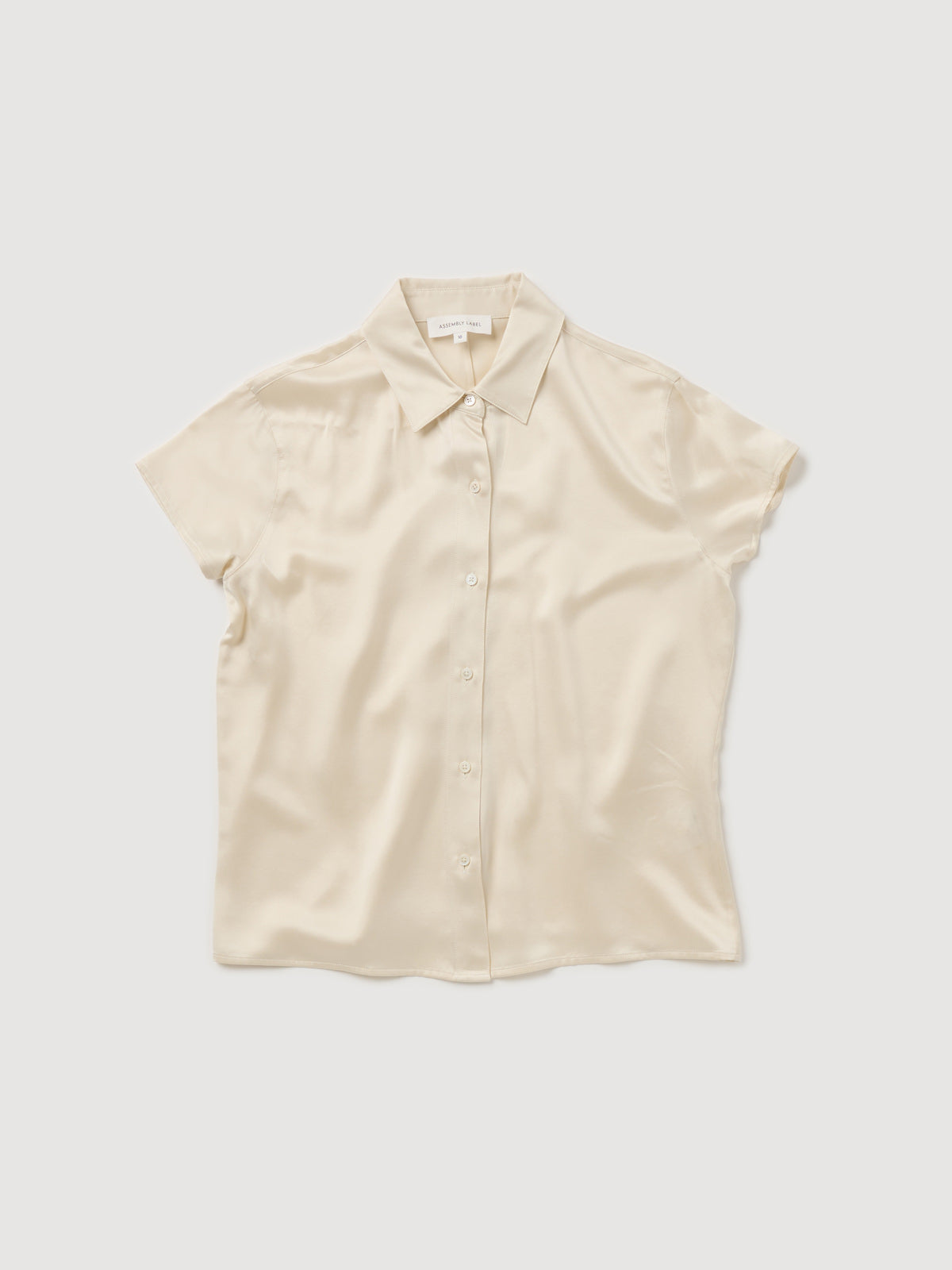 Re-Worn Womens Silk Short Sleeve Shirt
