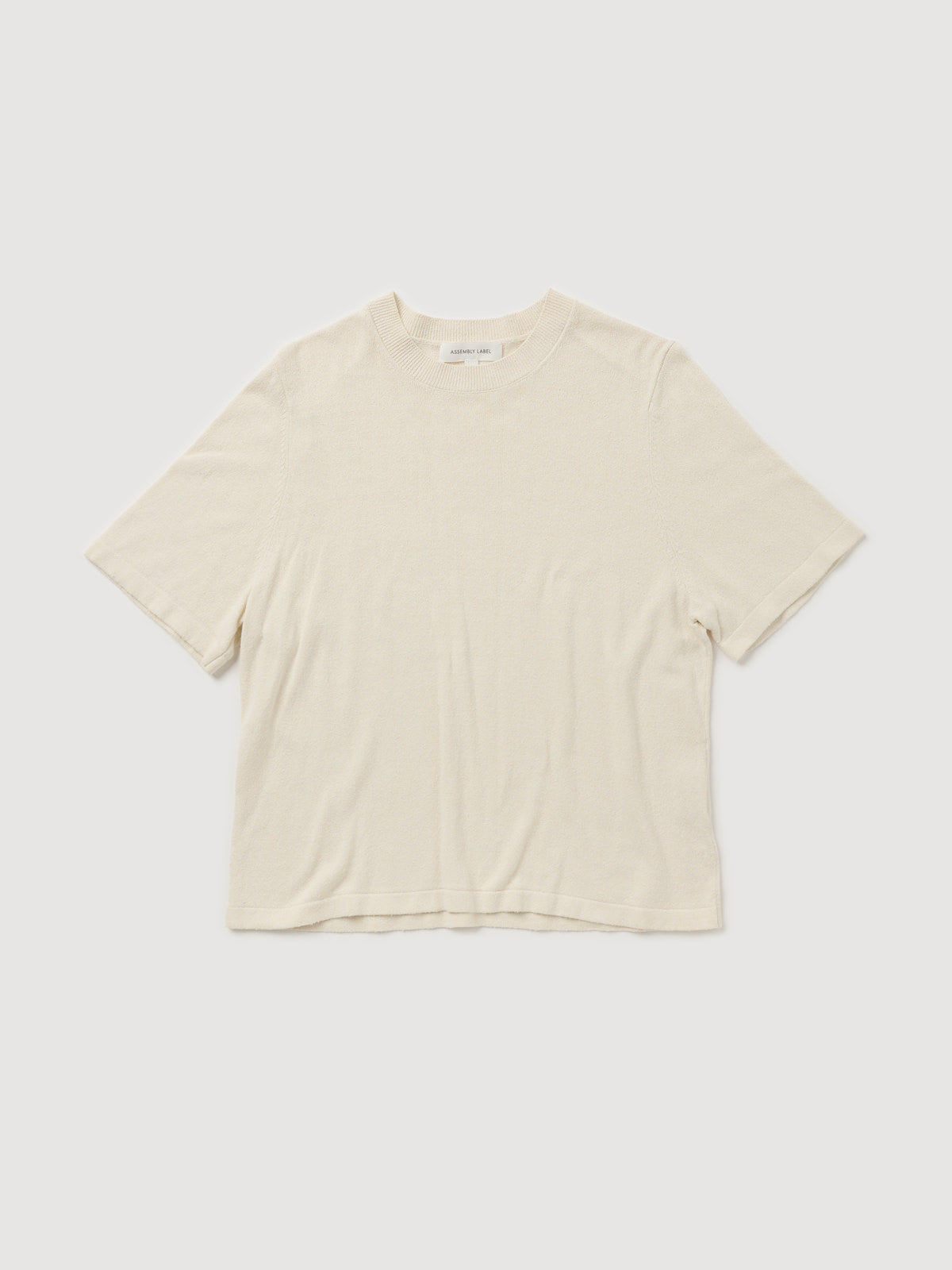 Re-Worn Womens Silk Textured Knit Tee