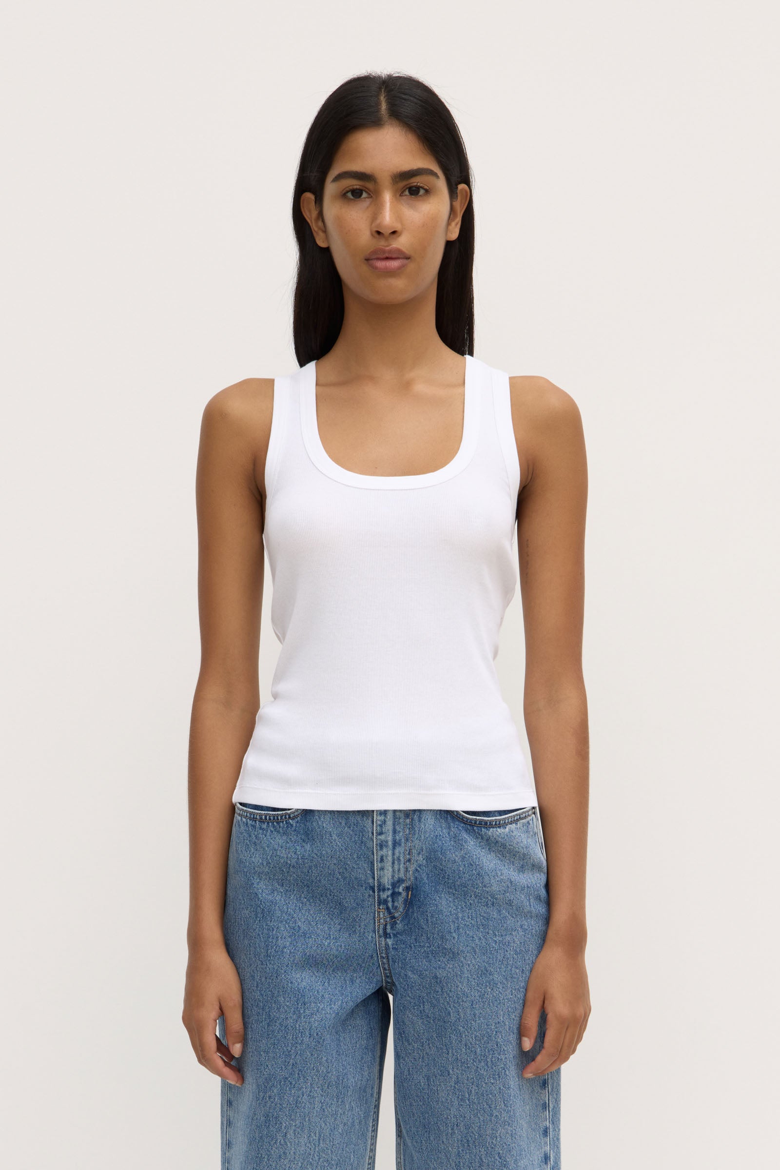 Robyn Scoop Neck Rib Tank