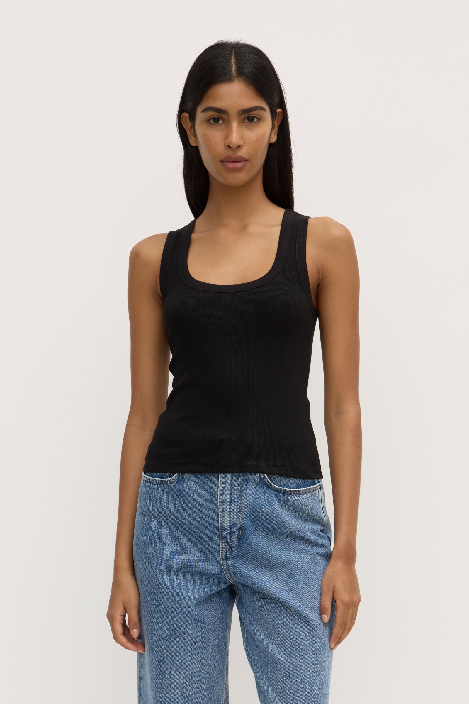Robyn Scoop Neck Rib Tank