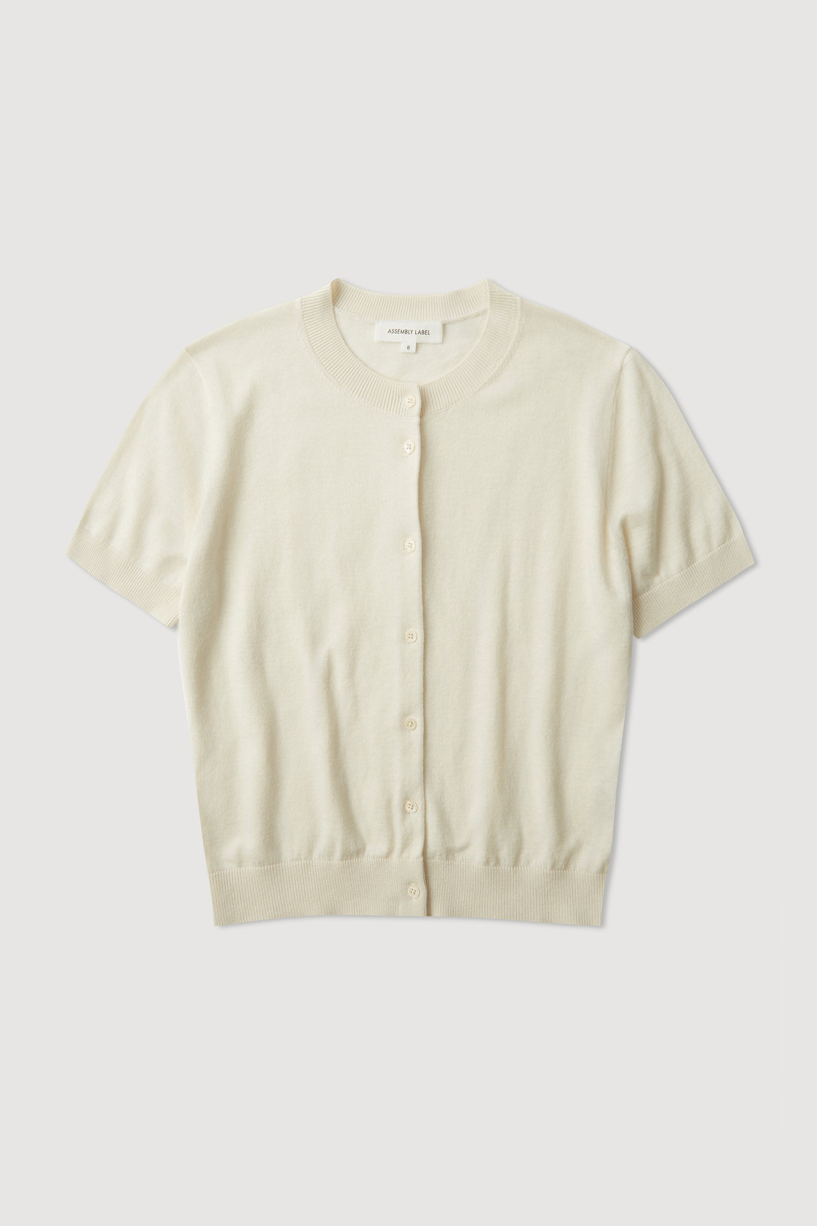 Semra Cotton Cashmere Short Sleeve Cardigan