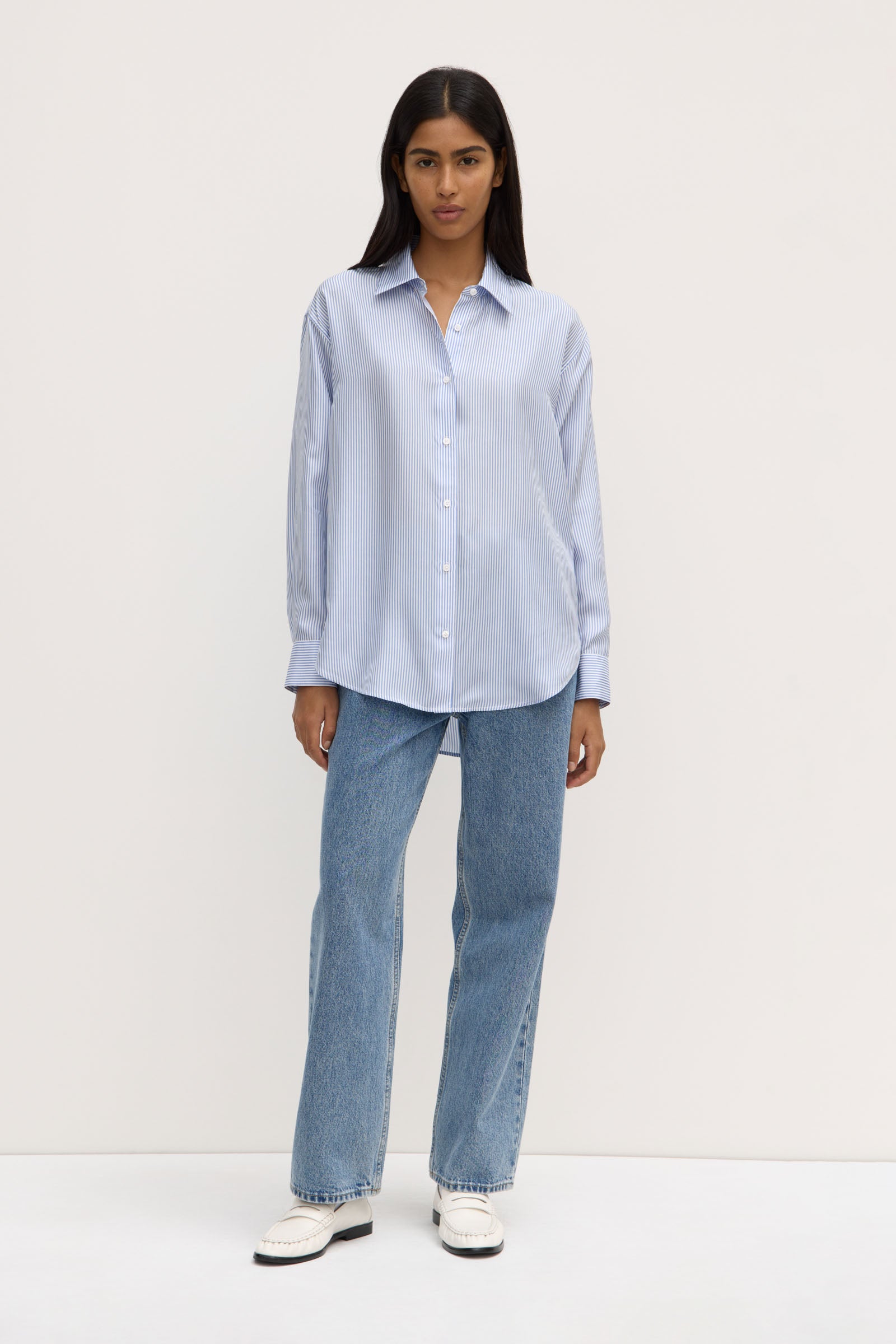 Spencer Stripe Silk Shirt