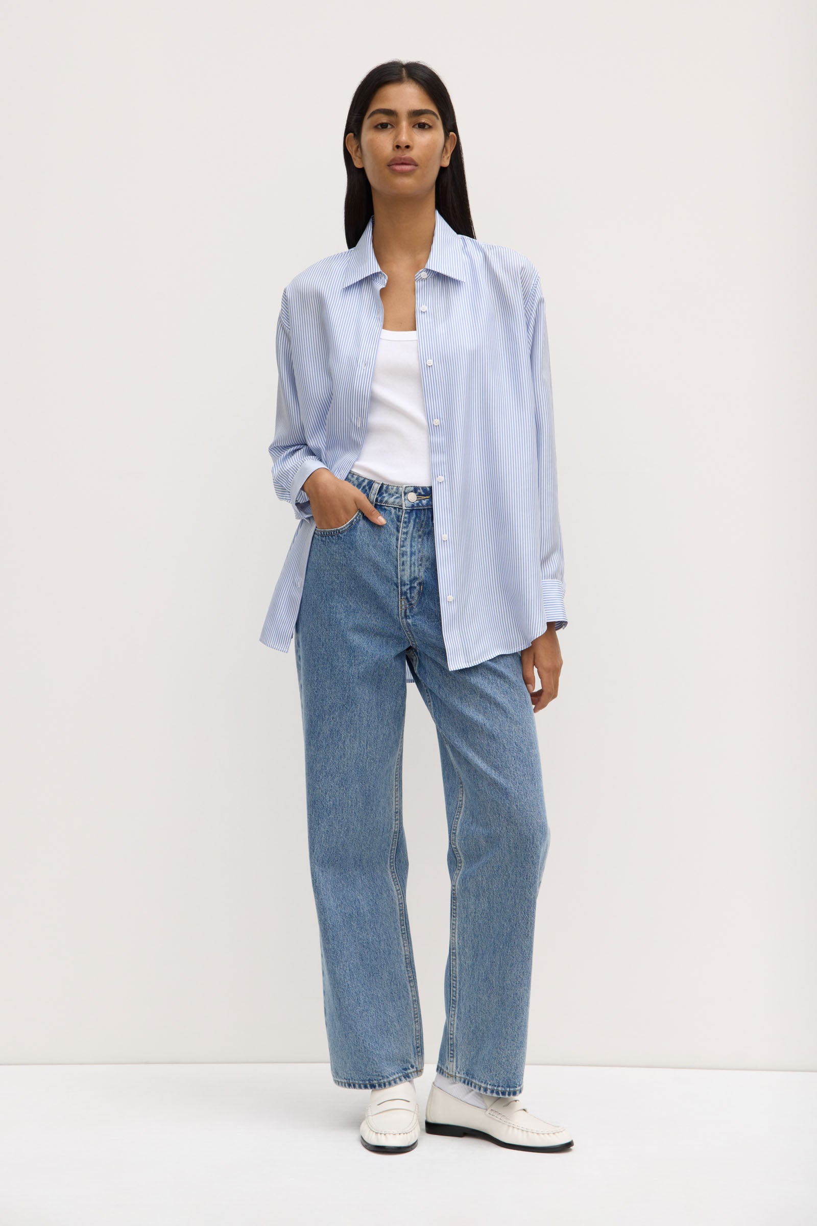 Spencer Stripe Silk Shirt
