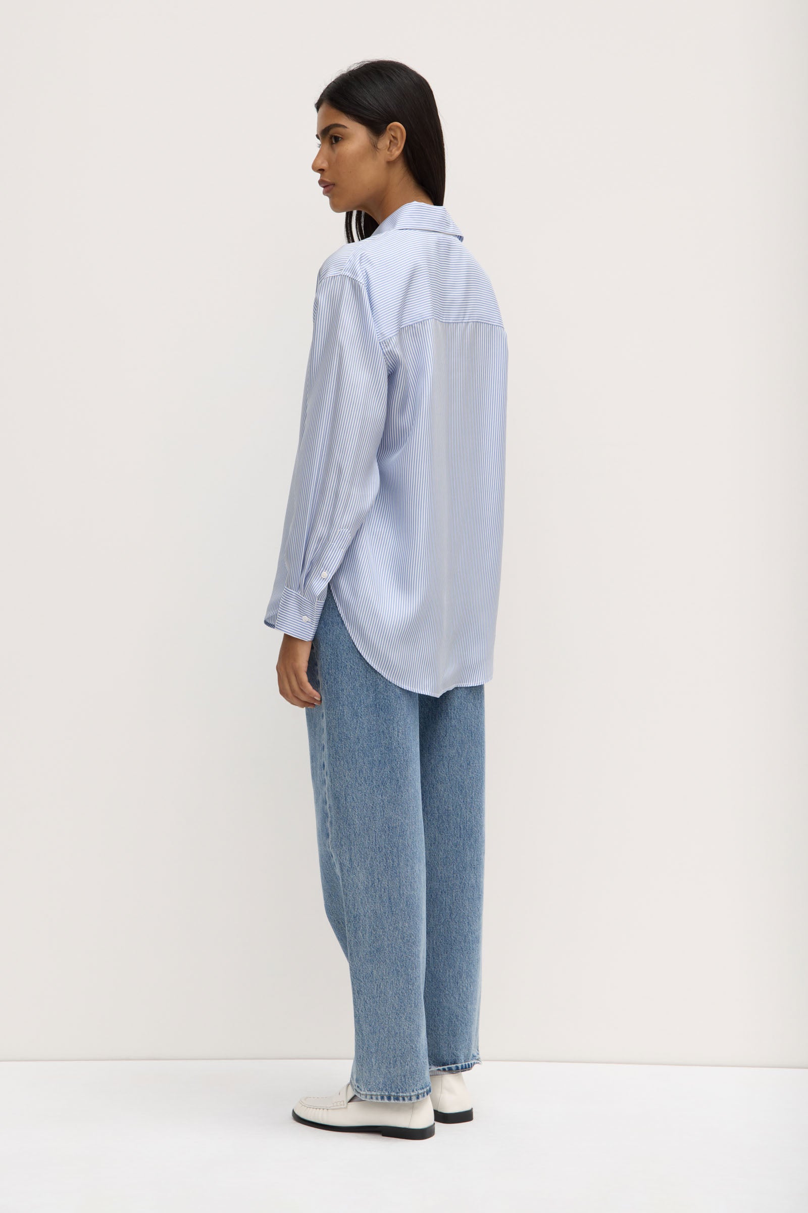 Spencer Stripe Silk Shirt