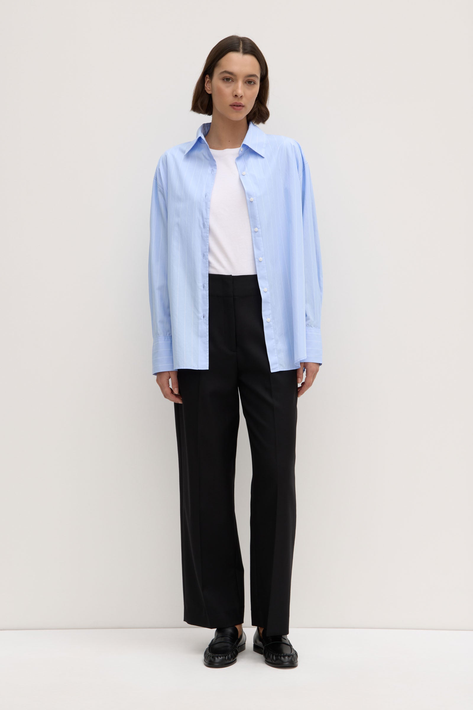 Womens Otis Poplin Stripe Shirt